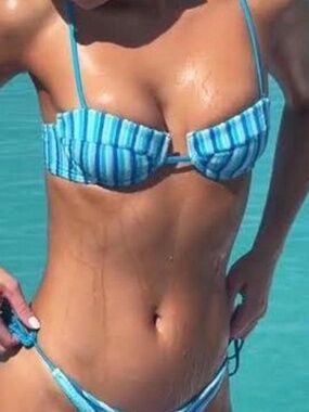 ISO triangl sour stripe bikini